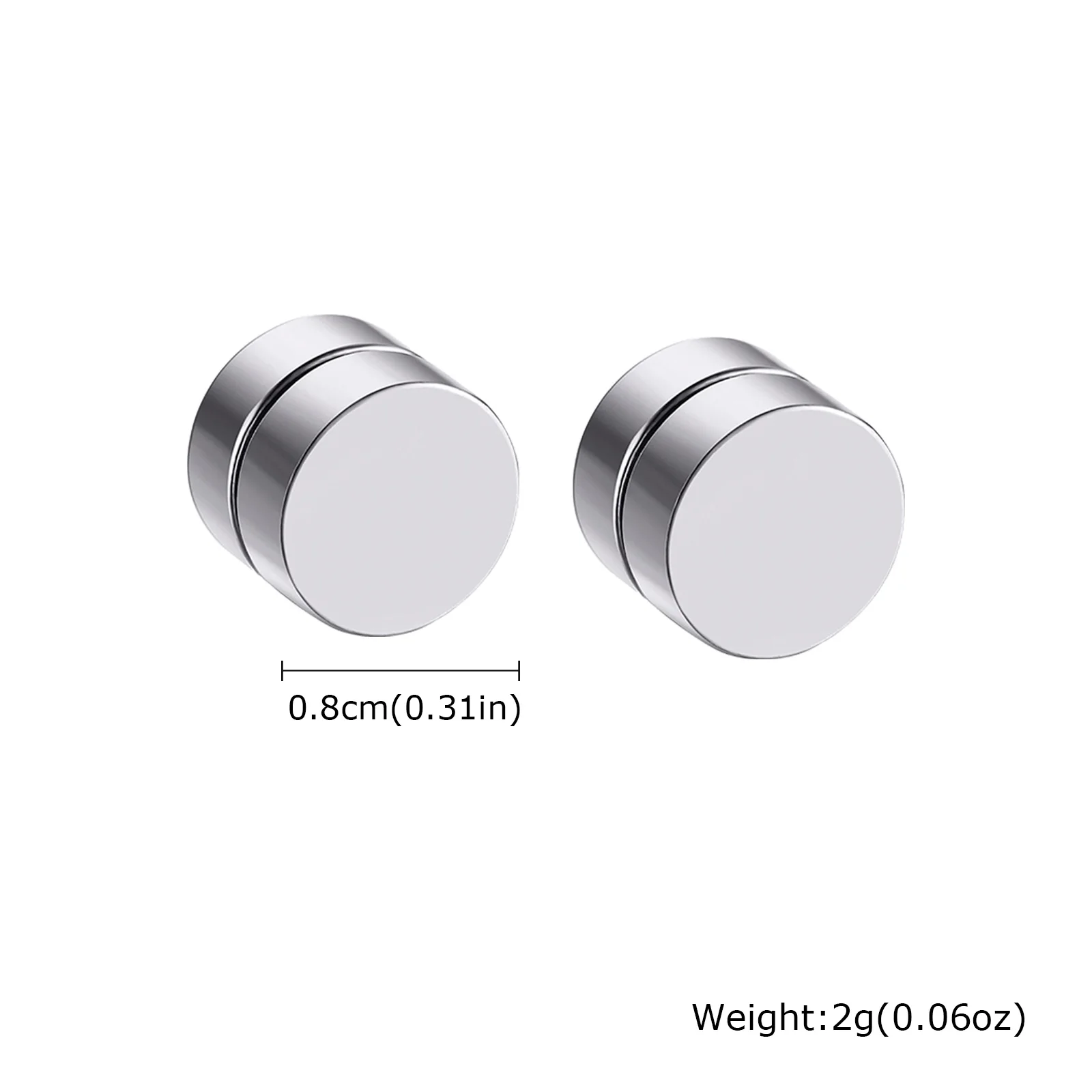 8mm silver