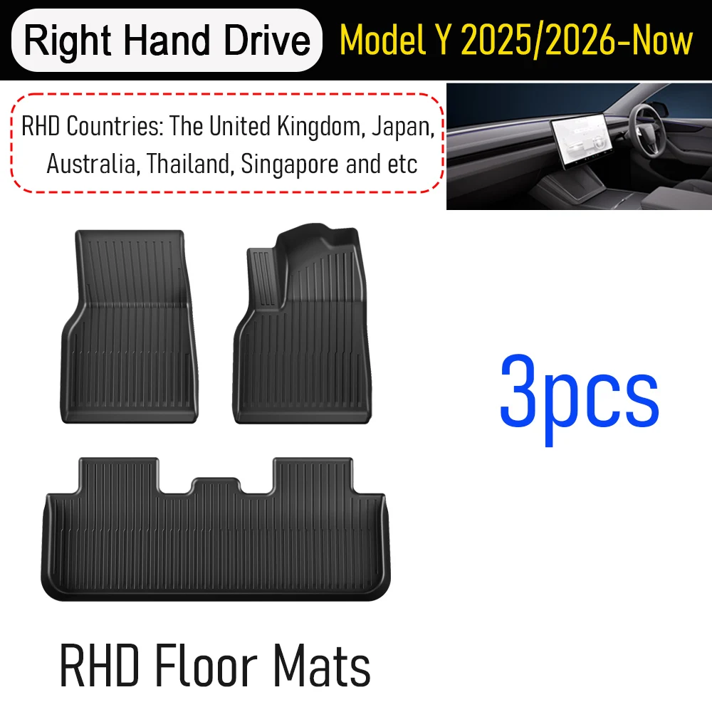 RHD Y 3pcs Floor Mat
