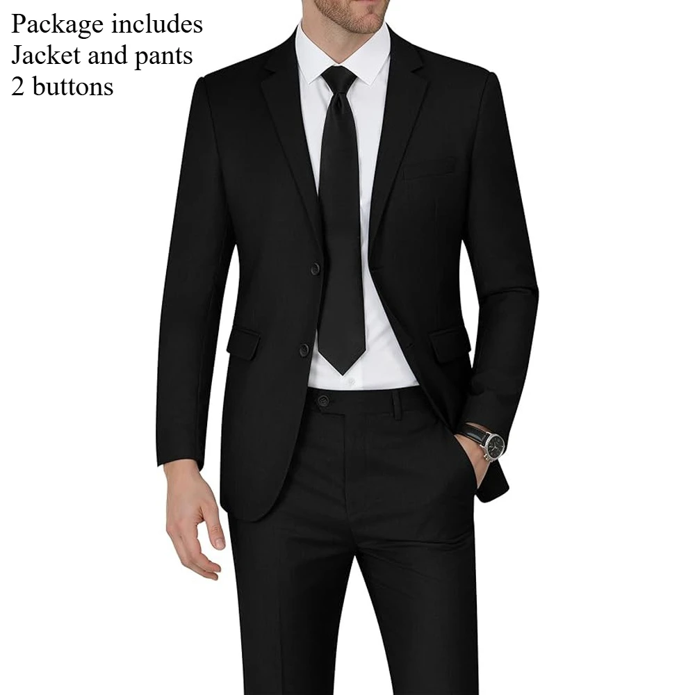 2Pcs-Black -2buttons
