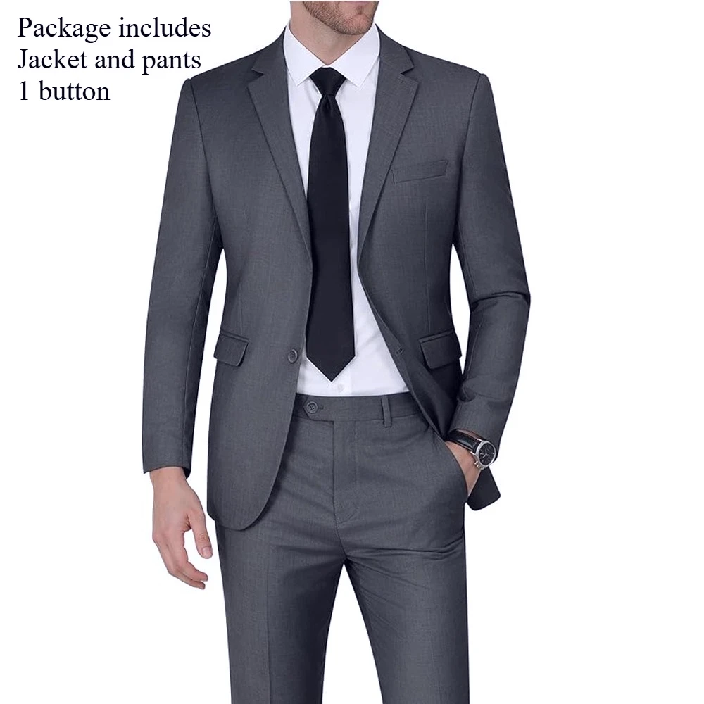 2Pcs-Grey -1 button