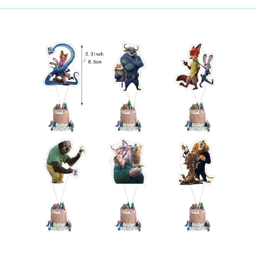 12pcs cake topper