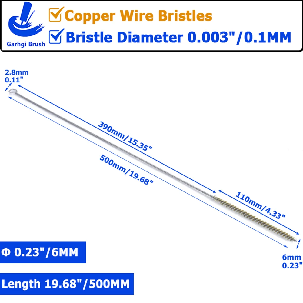 Copper 6mmX500mm