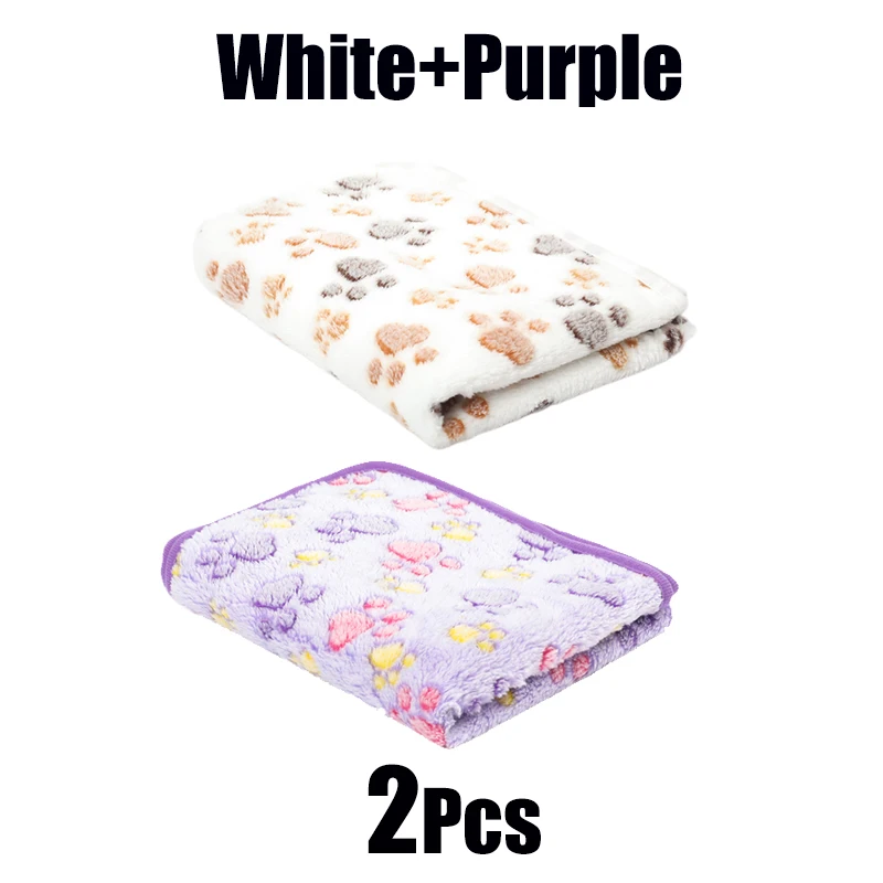 2PCS-White Purple