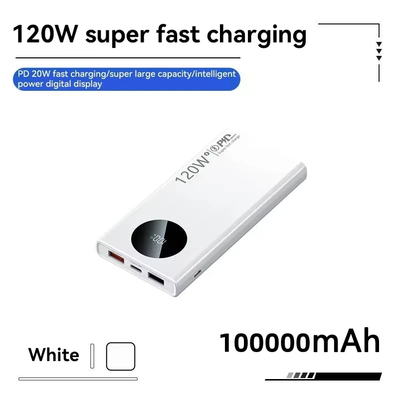 White 100000mAh