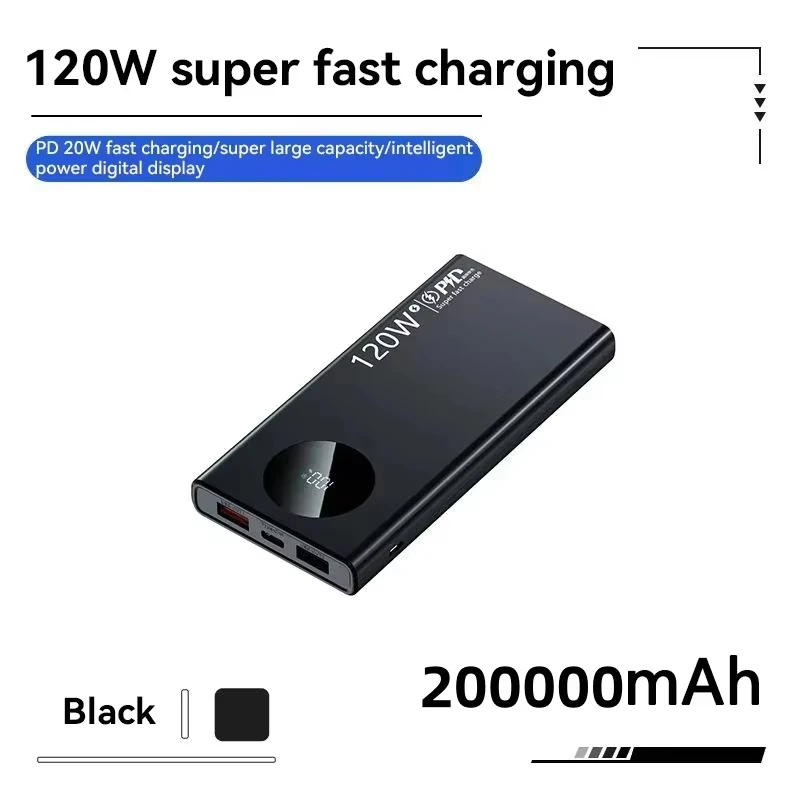 Black 200000mAh