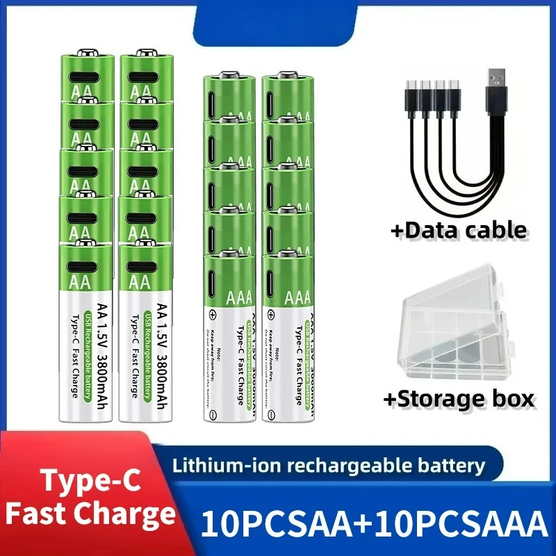 10PCS-AA.10PCS-AAA