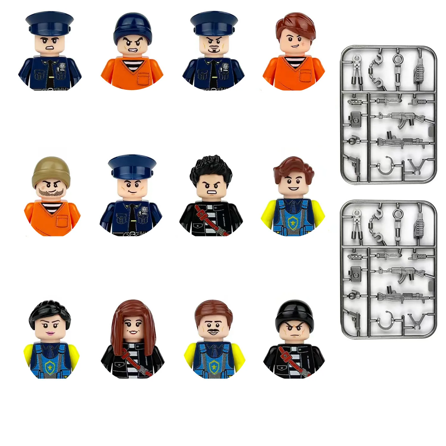 12pcs cop thief