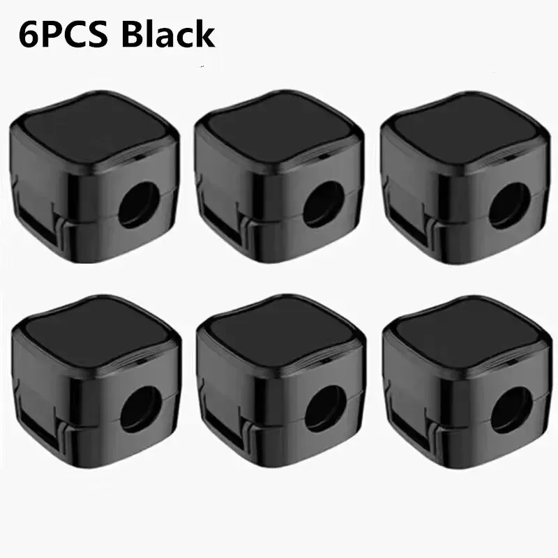 6PCS Black