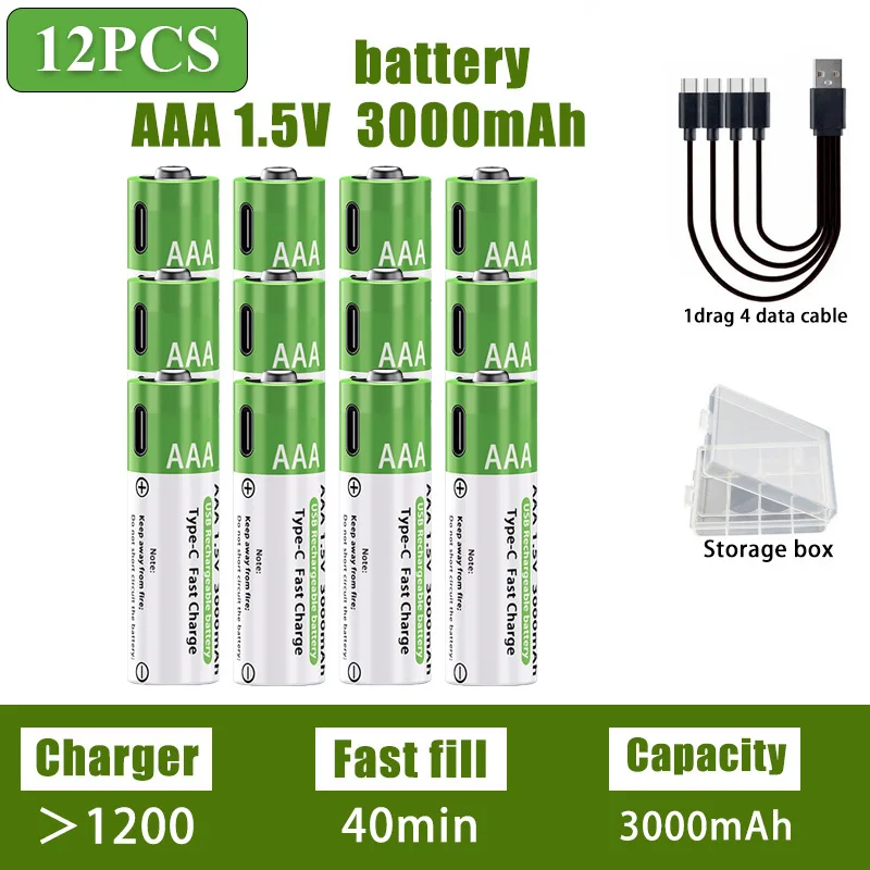 AAA 12PCS