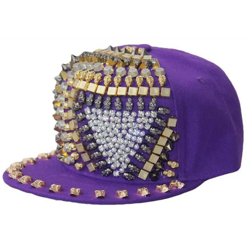 Triangle ghost head rivet purple