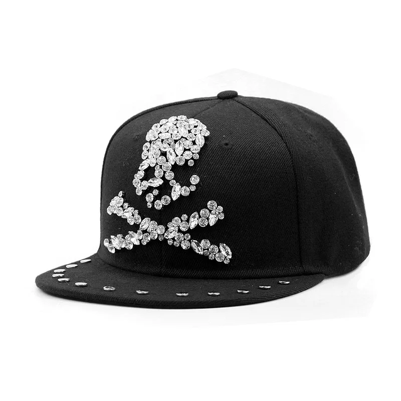 Black skull rivet