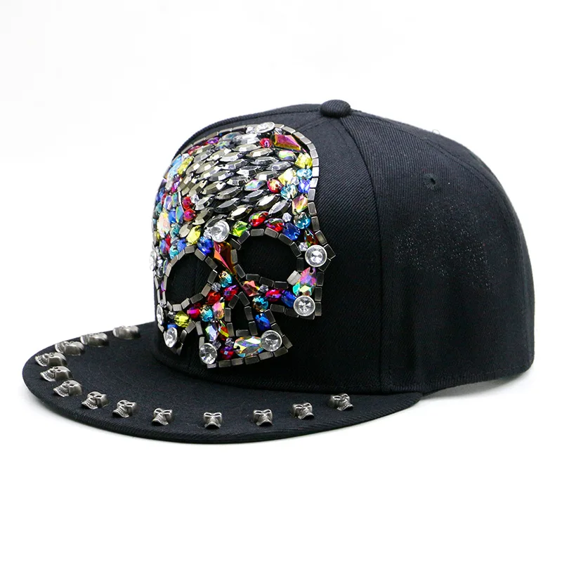Black background color big skull