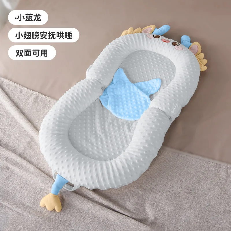 Blue single bed