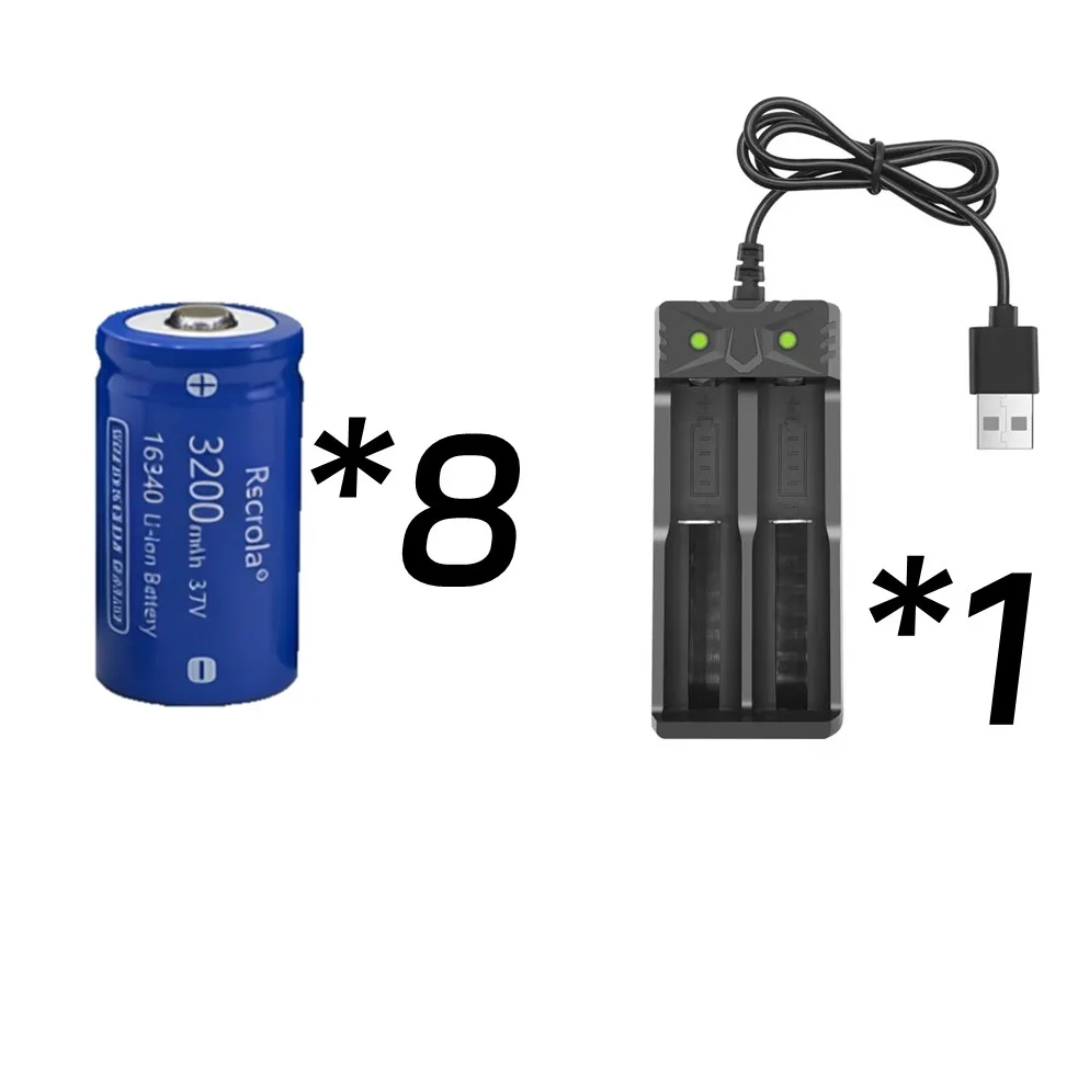 8 Battery 1 Charger