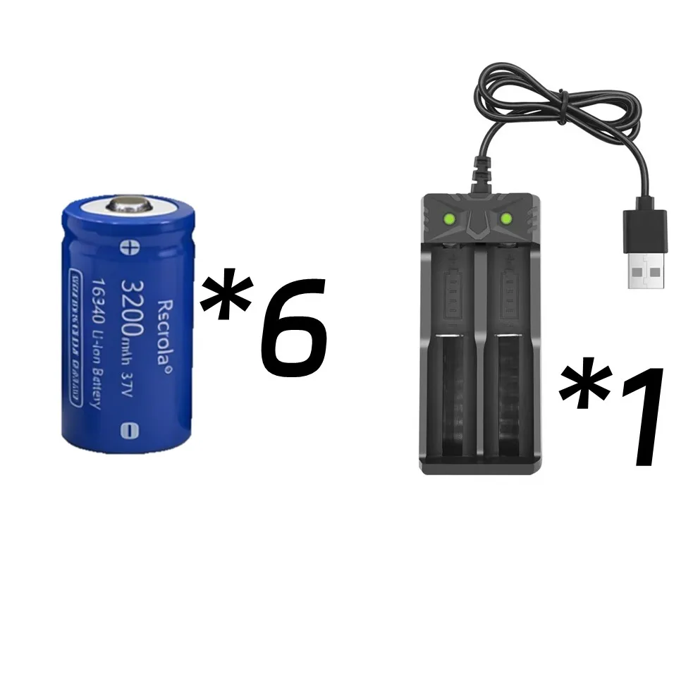 6 Battery 1 Charger