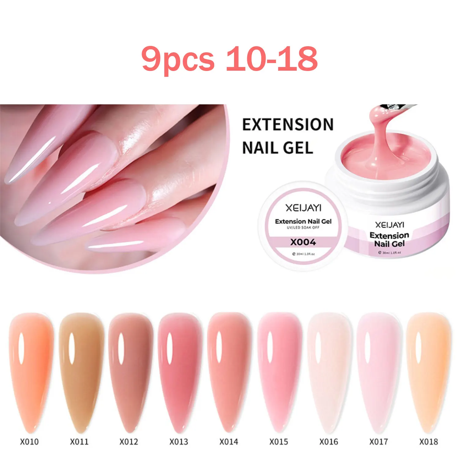 9pcs 010-018