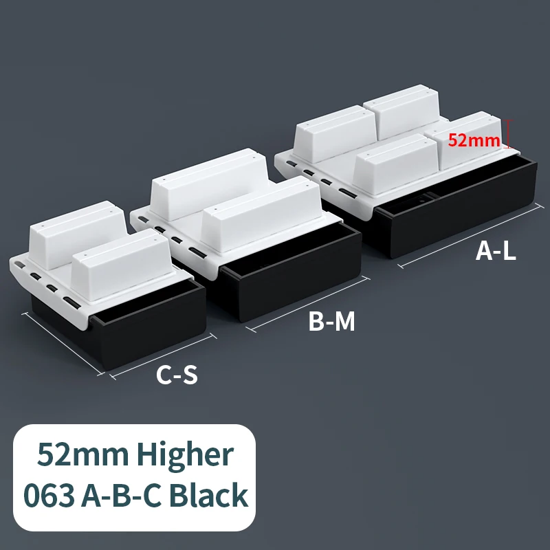 063 A-B-C Black 52mm