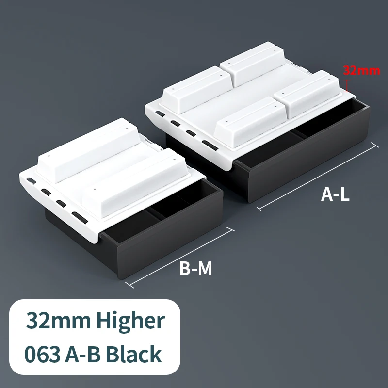 063 A-B Black 32mm