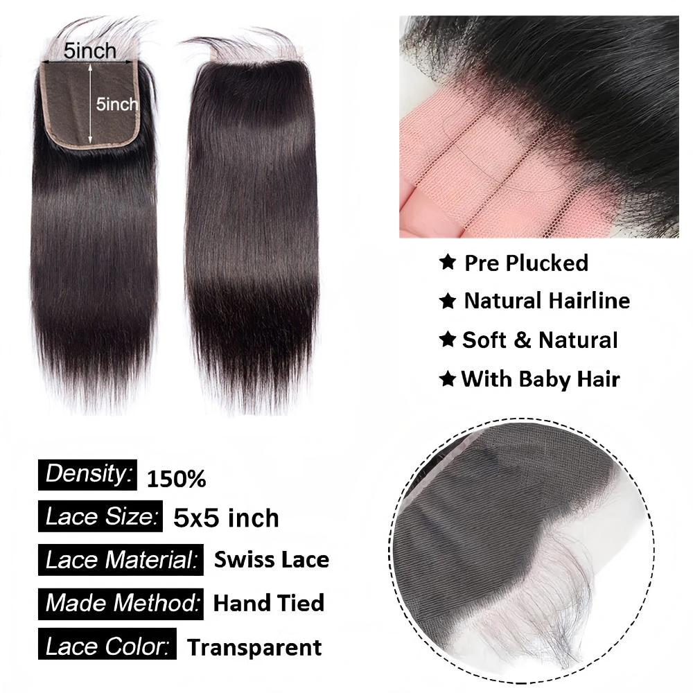 5x5 Lace Closure