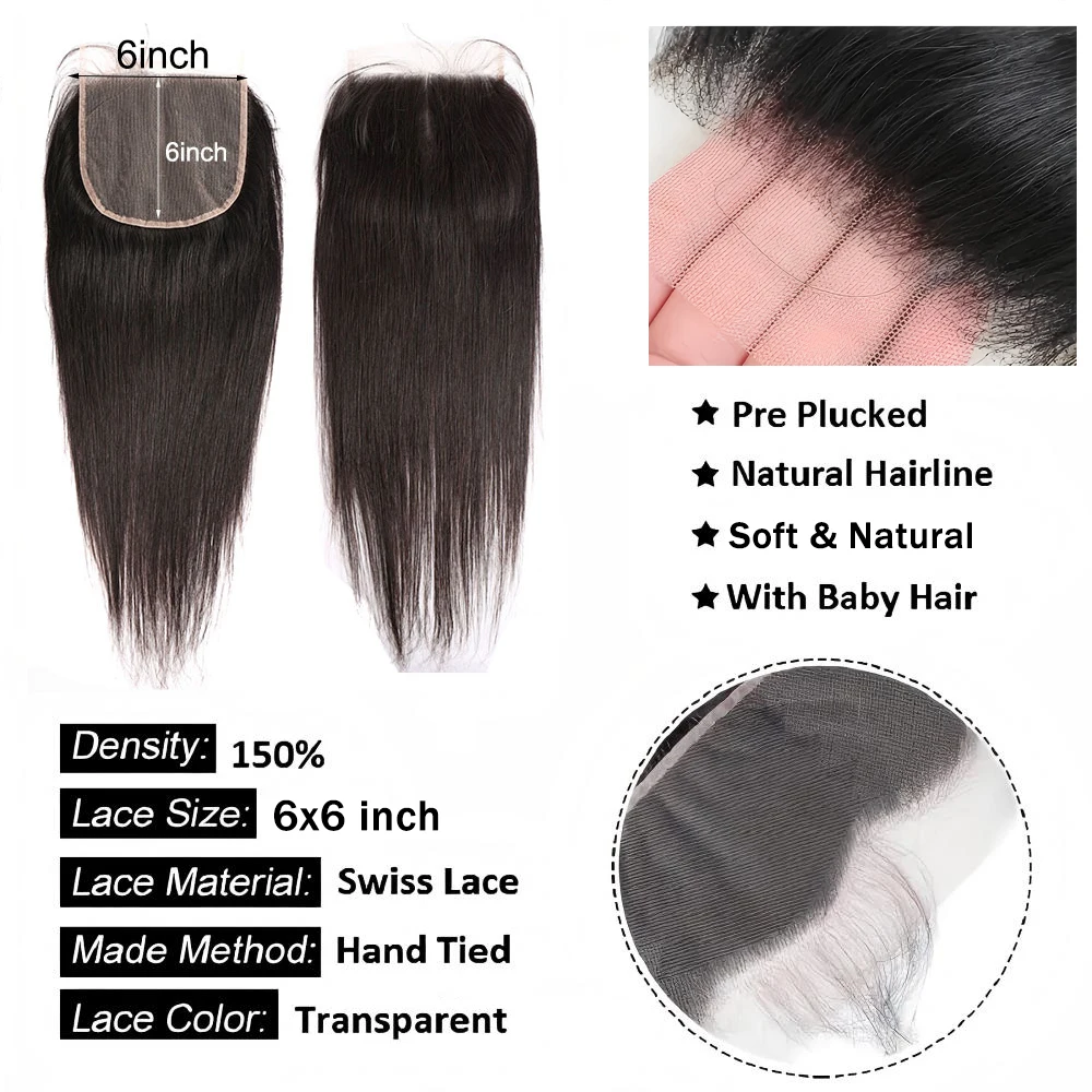 6x6 Lace Closure