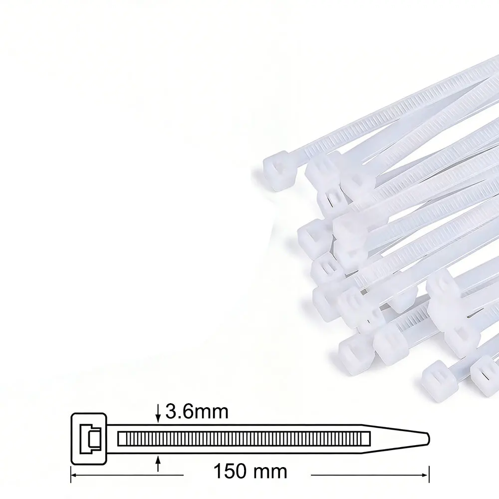 50Pcs White3.6x150mm