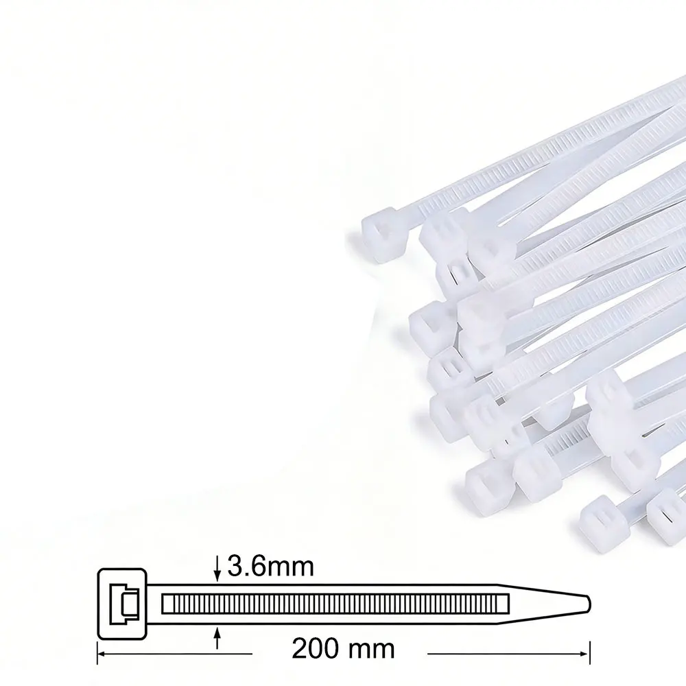 50Pcs White3.6x200mm
