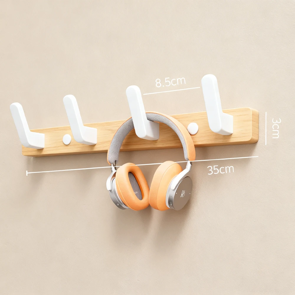 White 4 Hooks
