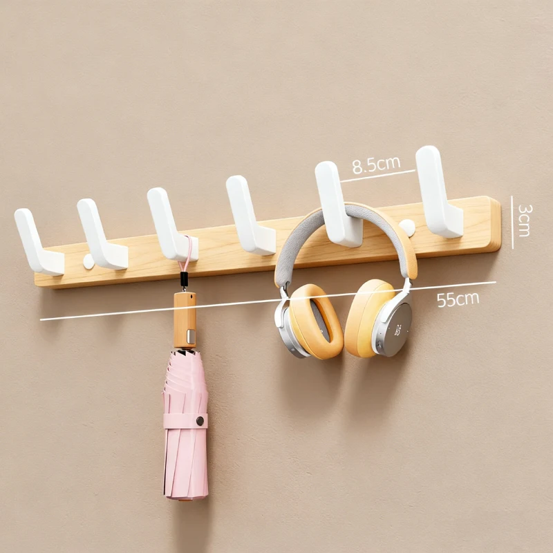 White 6 Hooks