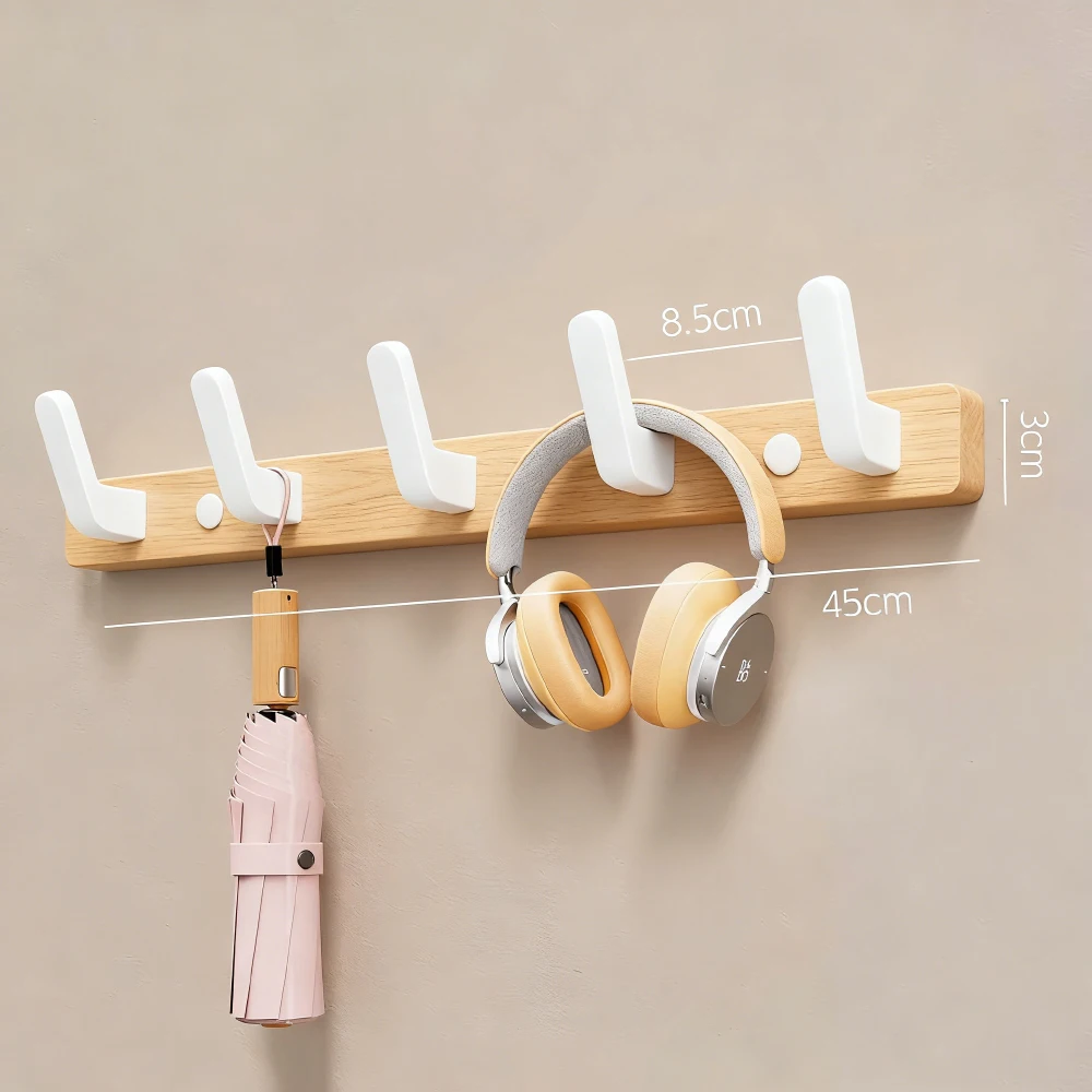 White 5 Hooks