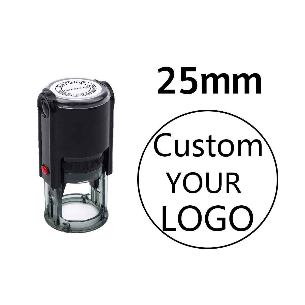 Round-25mm Black