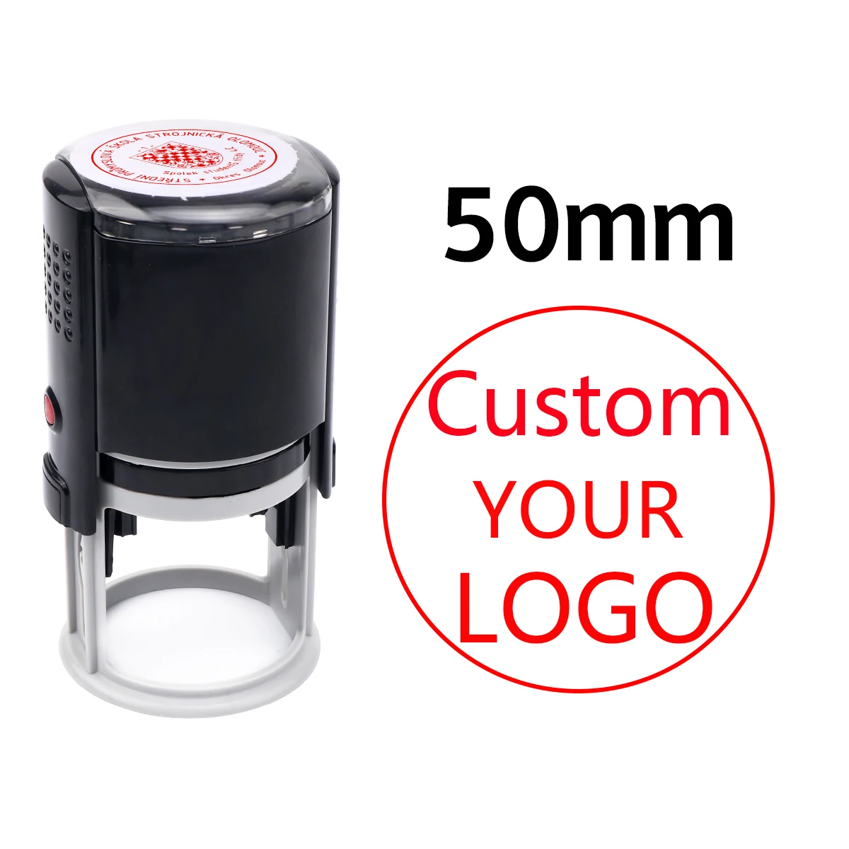 Round-50mm Red