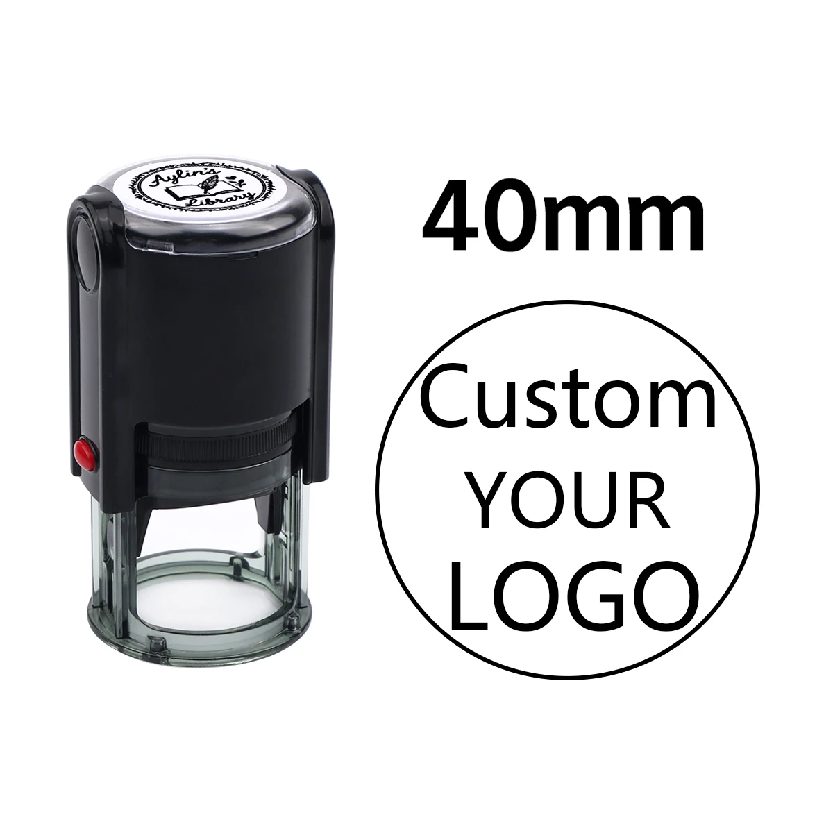 Round-40mm Black