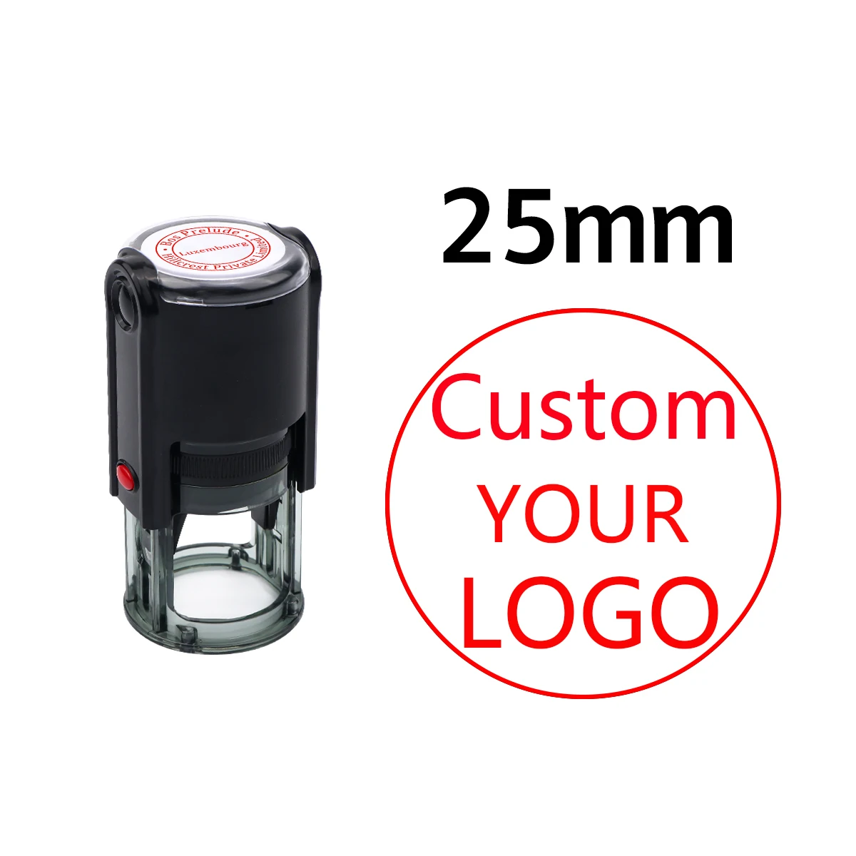 Round-25mm Red