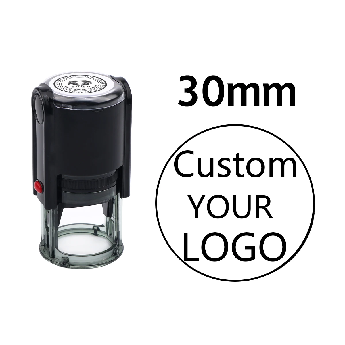 Round-30mm Black