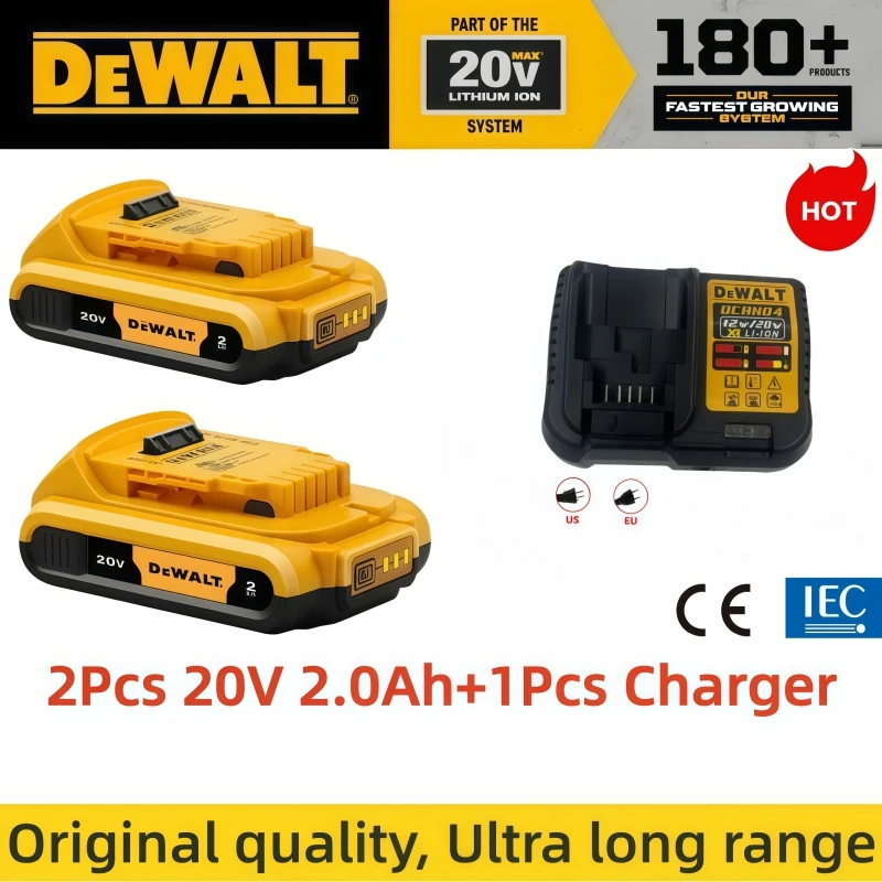 2Pcs 20V 2Ah-Charger