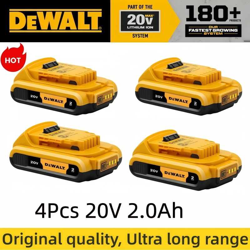 4Pcs 20V 2Ah