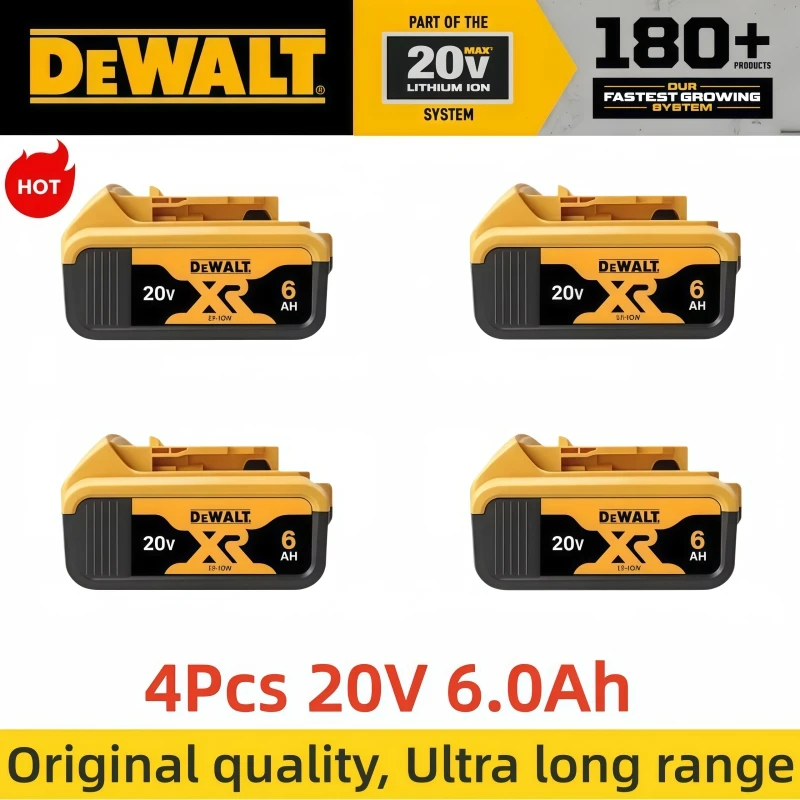4Pcs 20V 6Ah