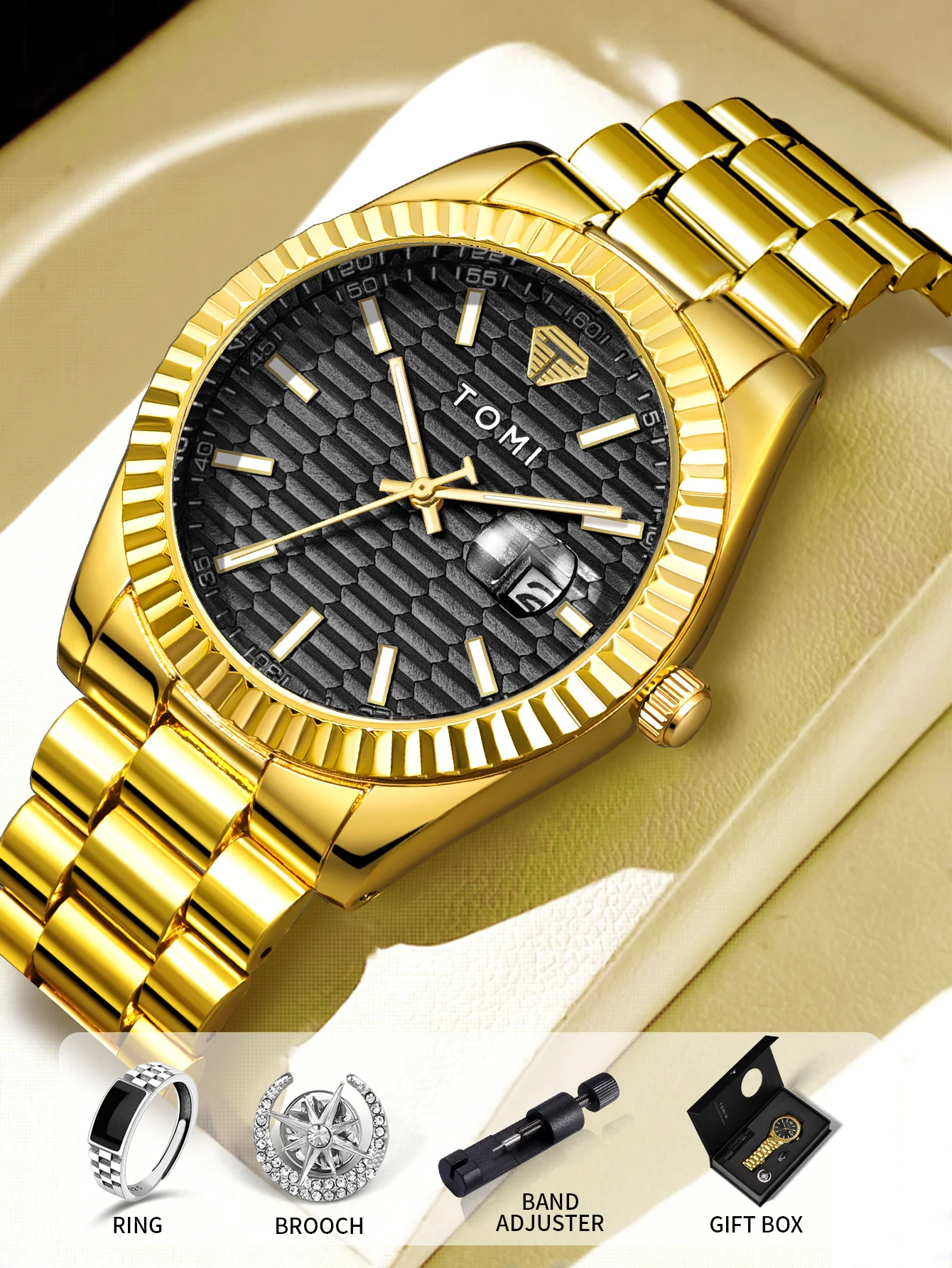 Black and gold