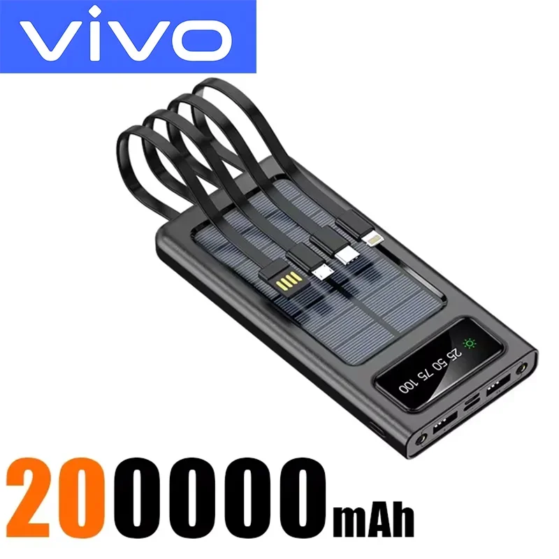 black 200000mAh