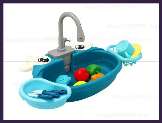 blue sink