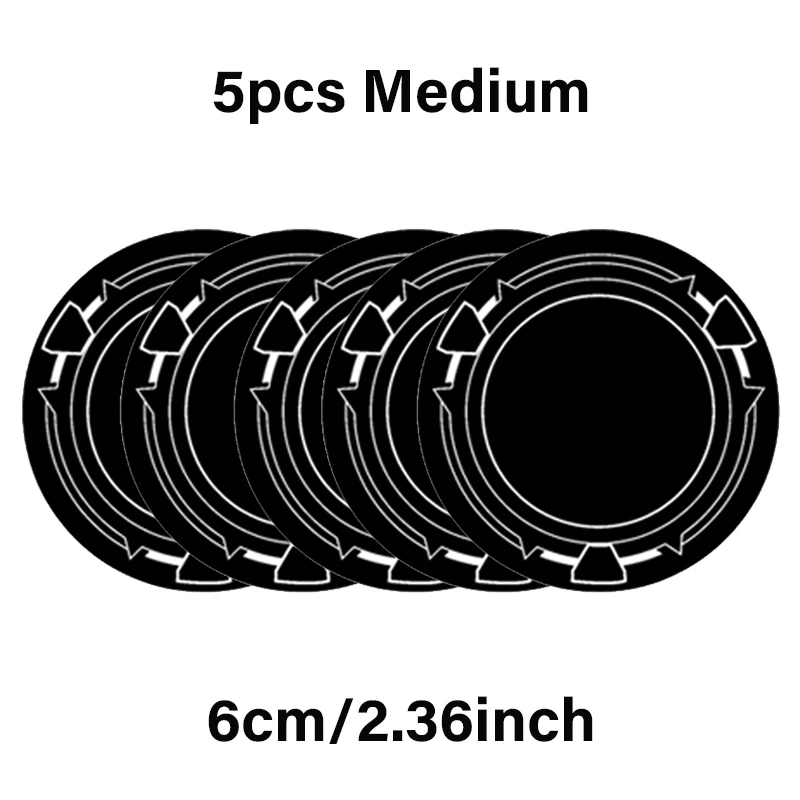 5pcs 6cm Black