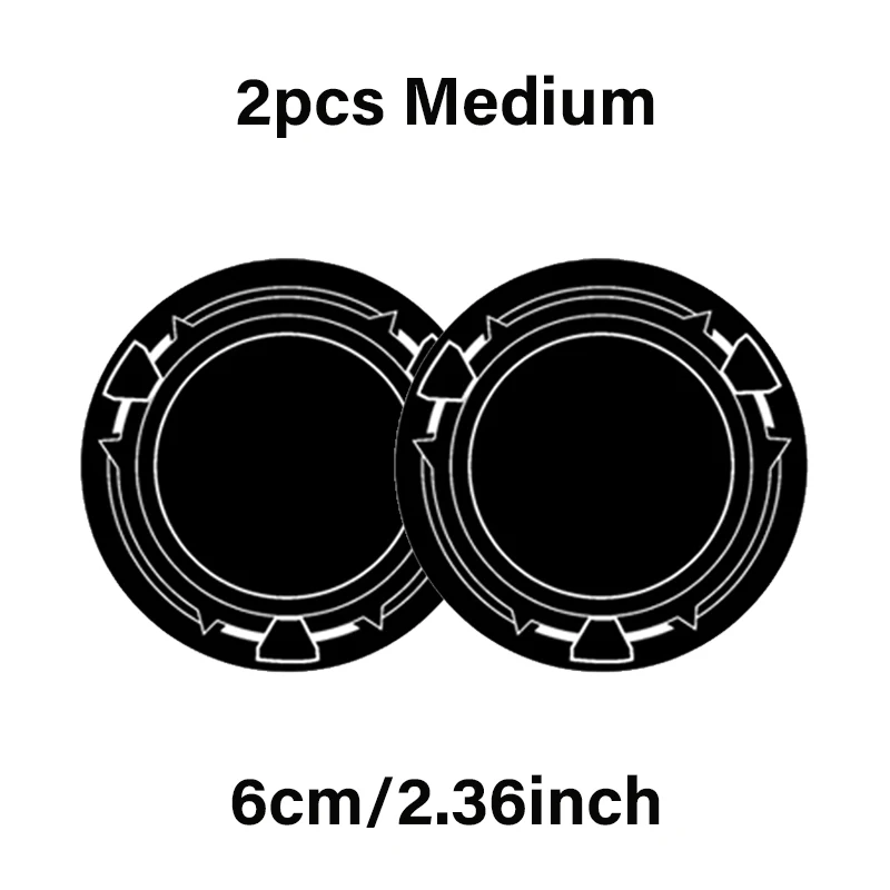 2pcs 6cm Black
