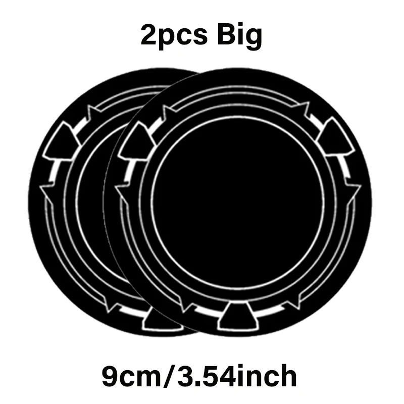 2pcs 9cm Black