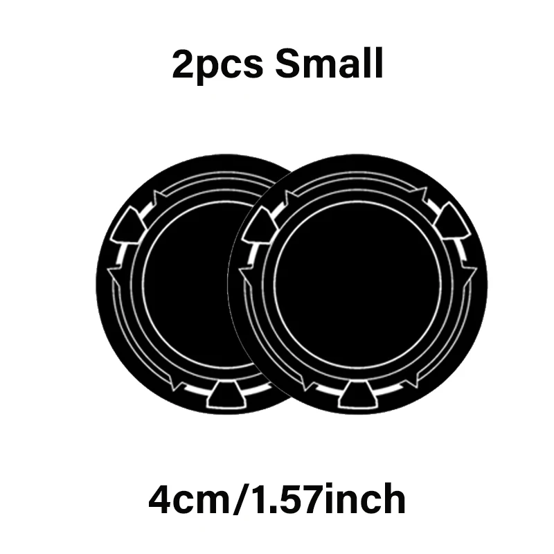 2pcs 4cm Black
