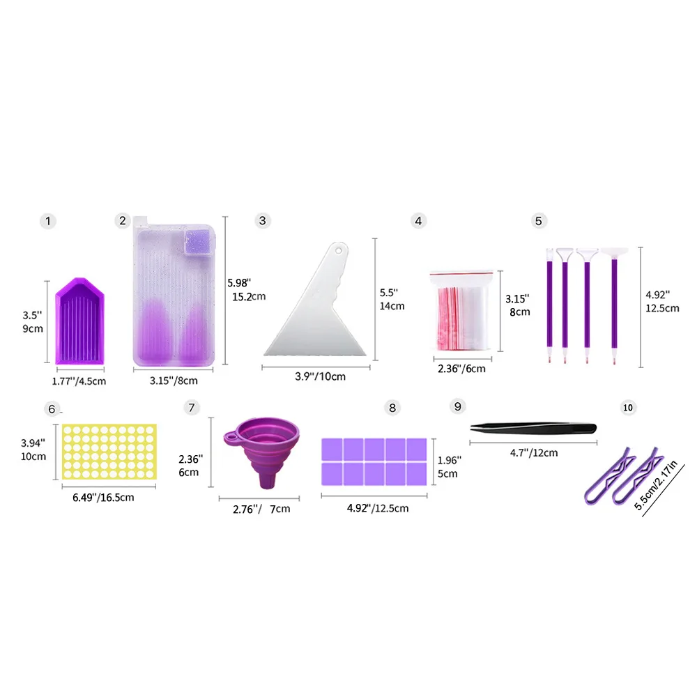 10 sets of parts