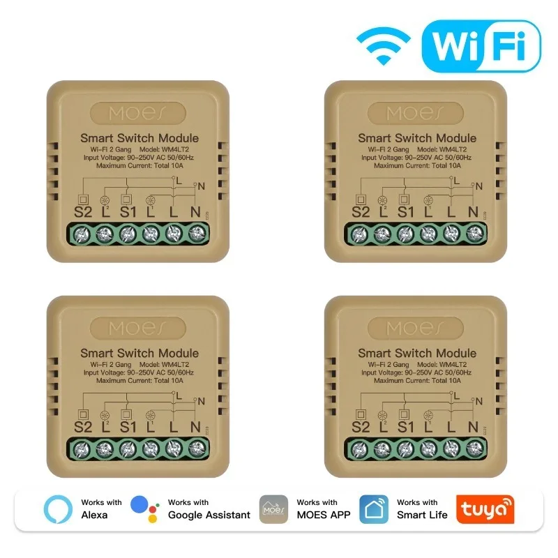 WiFi 2Gang 4 PCS