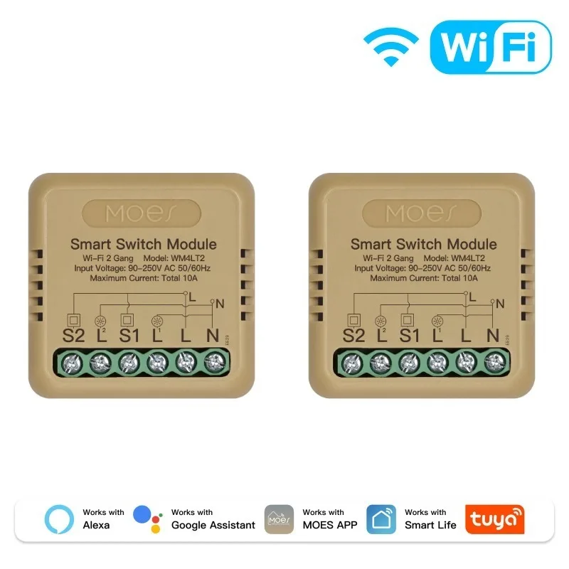 WiFi 2Gang 2 PCS