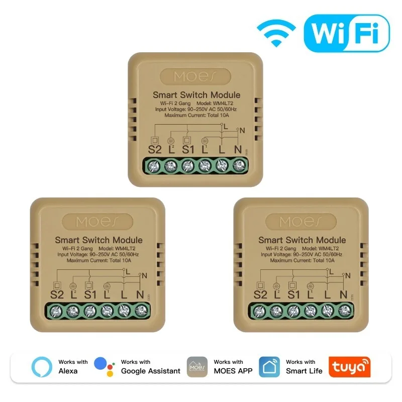 WiFi 2Gang 3 PCS