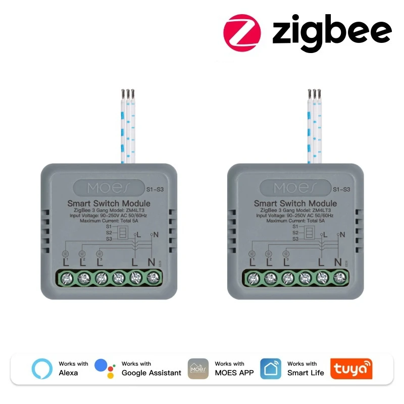 Zigbee 3Gang 2 PCS