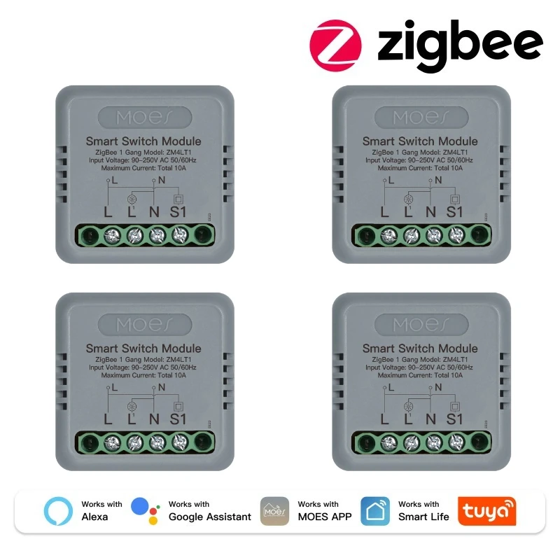 Zigbee 1Gang 4 PCS